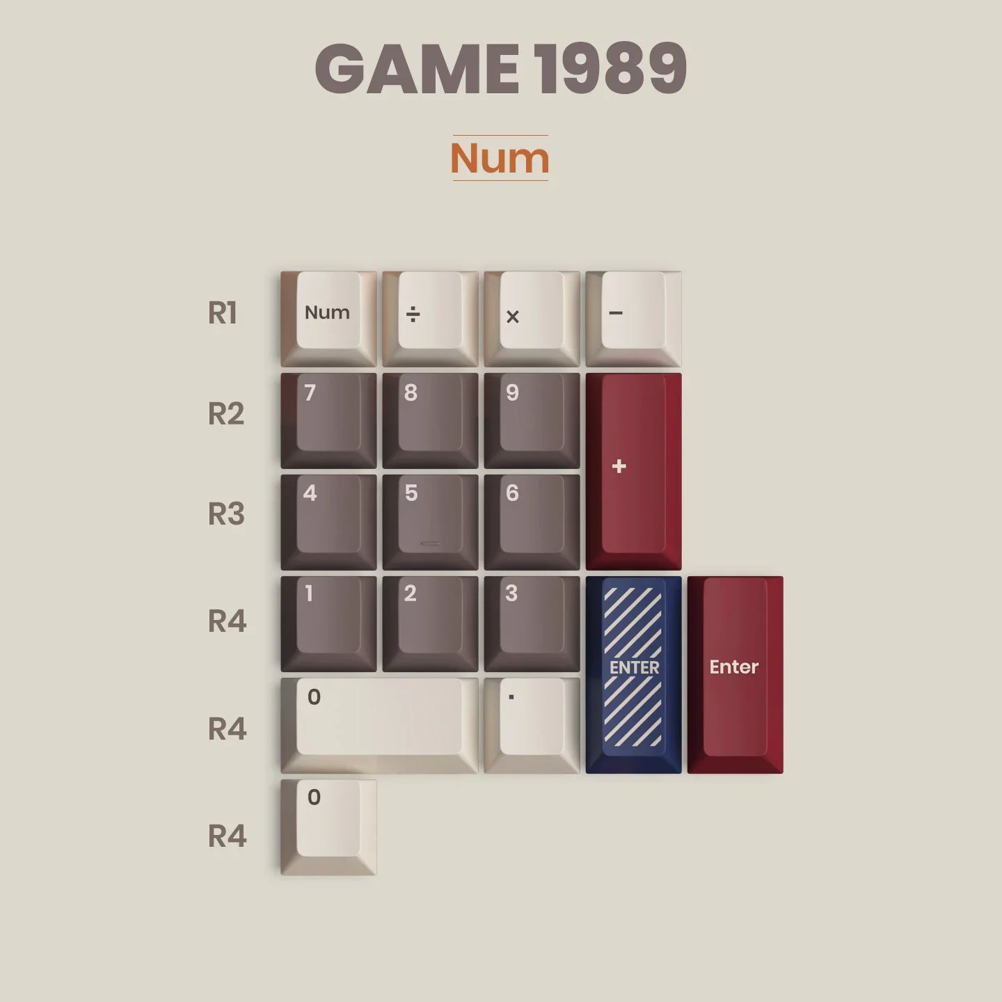 80Retros Game 1989 184 Key Cherry Profile Dye Sub Keycap Set - Image 3