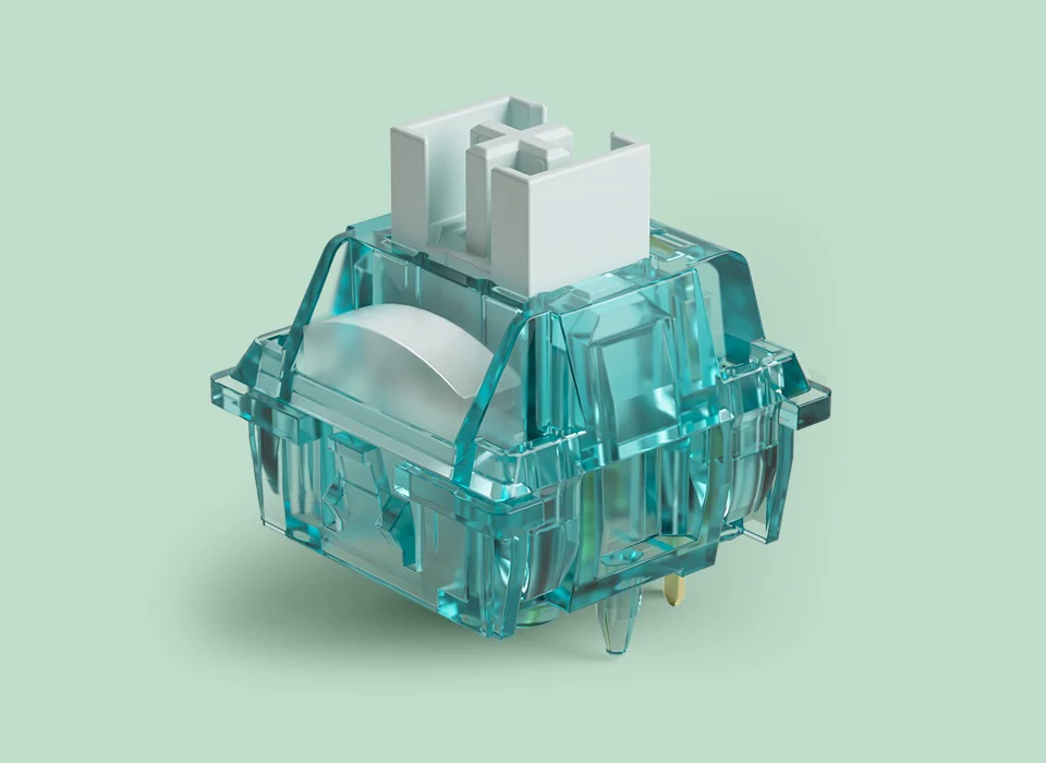 Akko Creamy Cyan 50g Clicky PCB Mount Switches 45 Pack - Image 3