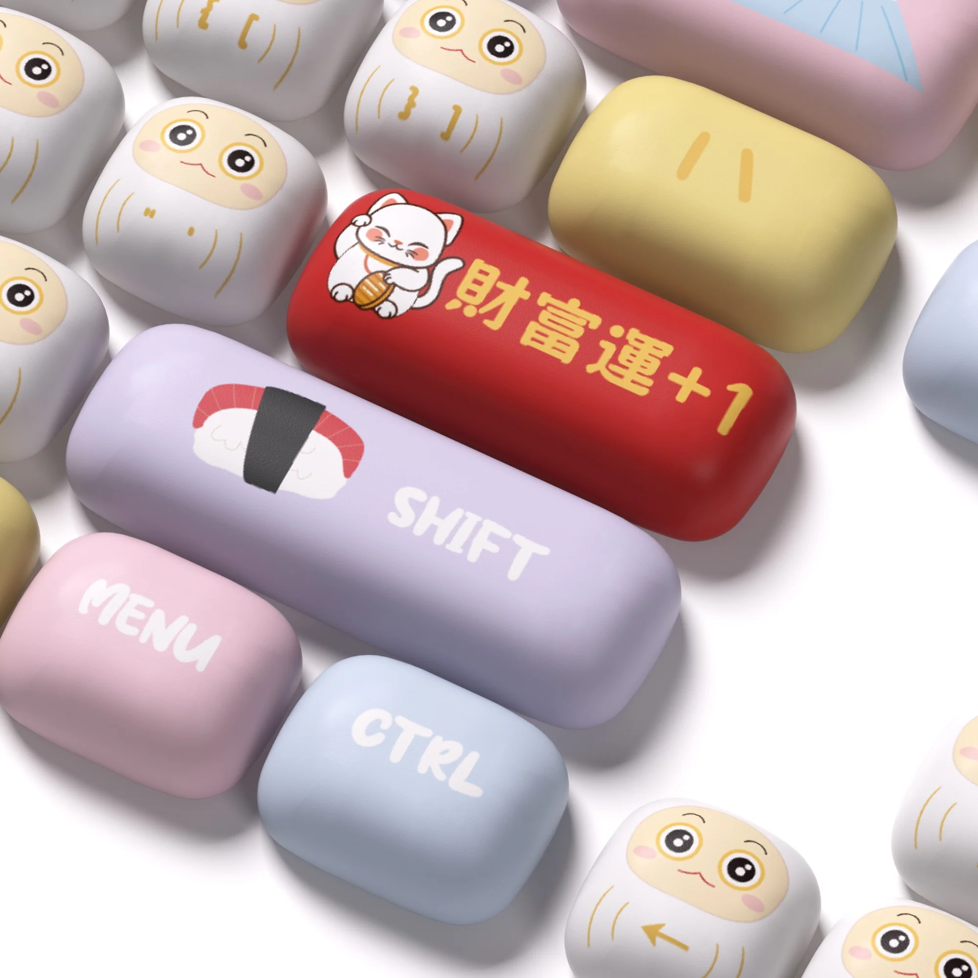 Akko Good Luck Charm 138 Key MOG Profile Dye Sub PBT Keycap Set - Image 4