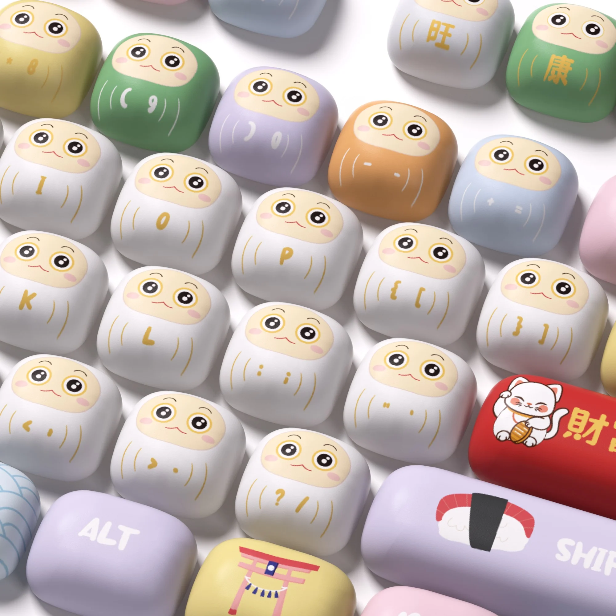 Akko Good Luck Charm 138 Key MOG Profile Dye Sub PBT Keycap Set - Image 6