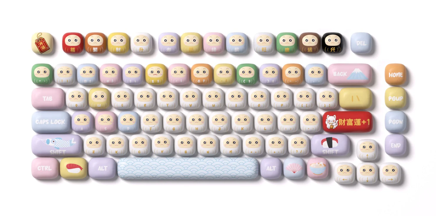 Akko Good Luck Charm 138 Key MOG Profile Dye Sub PBT Keycap Set - Image 9