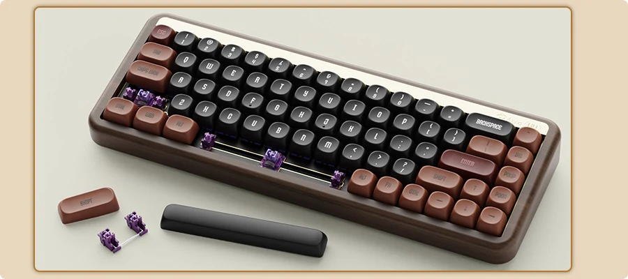 Akko MU01 Autumn Wood 65% Hotswap Wireless RGB Keyboard - Image 7