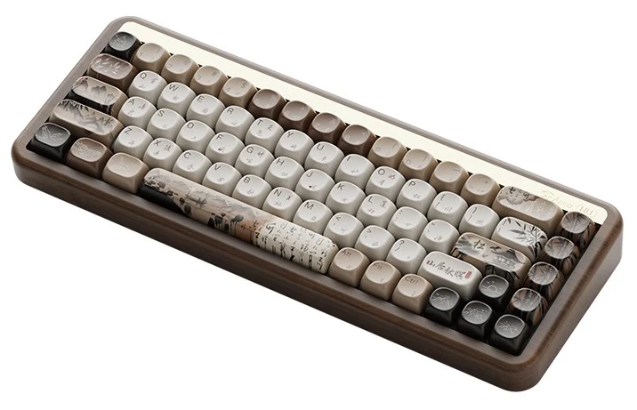 Akko MU01 Mountain Seclusion 65% Hotswap Wireless RGB Wood Keyboard - Image 4