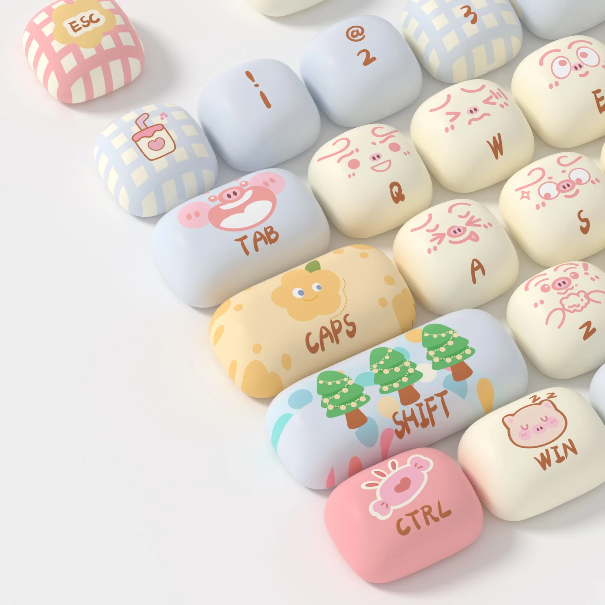 Akko Piggy Party 139 Key MOG Profile Dye Sub PBT Keycap Set - Image 3