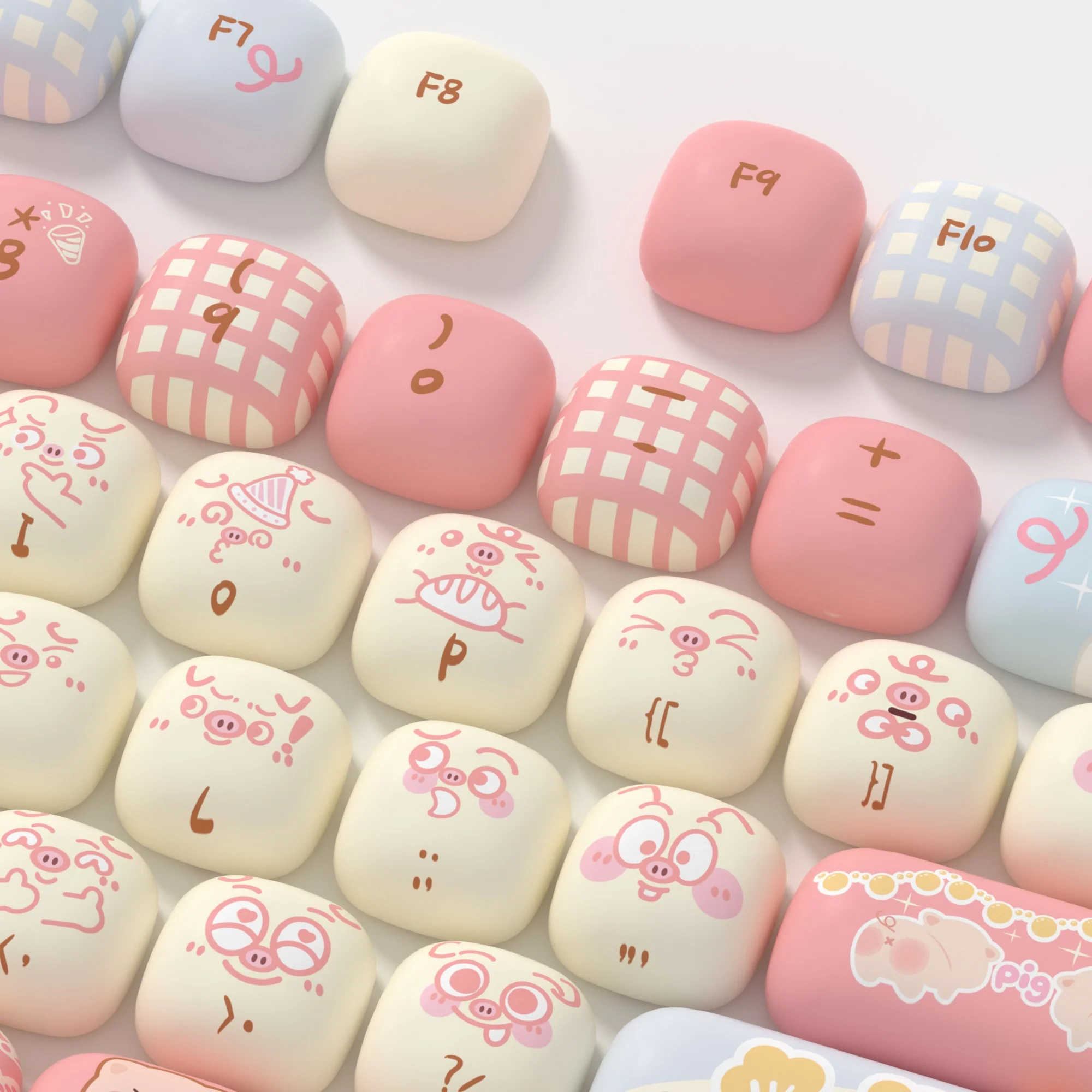 Akko Piggy Party 139 Key MOG Profile Dye Sub PBT Keycap Set - Image 6