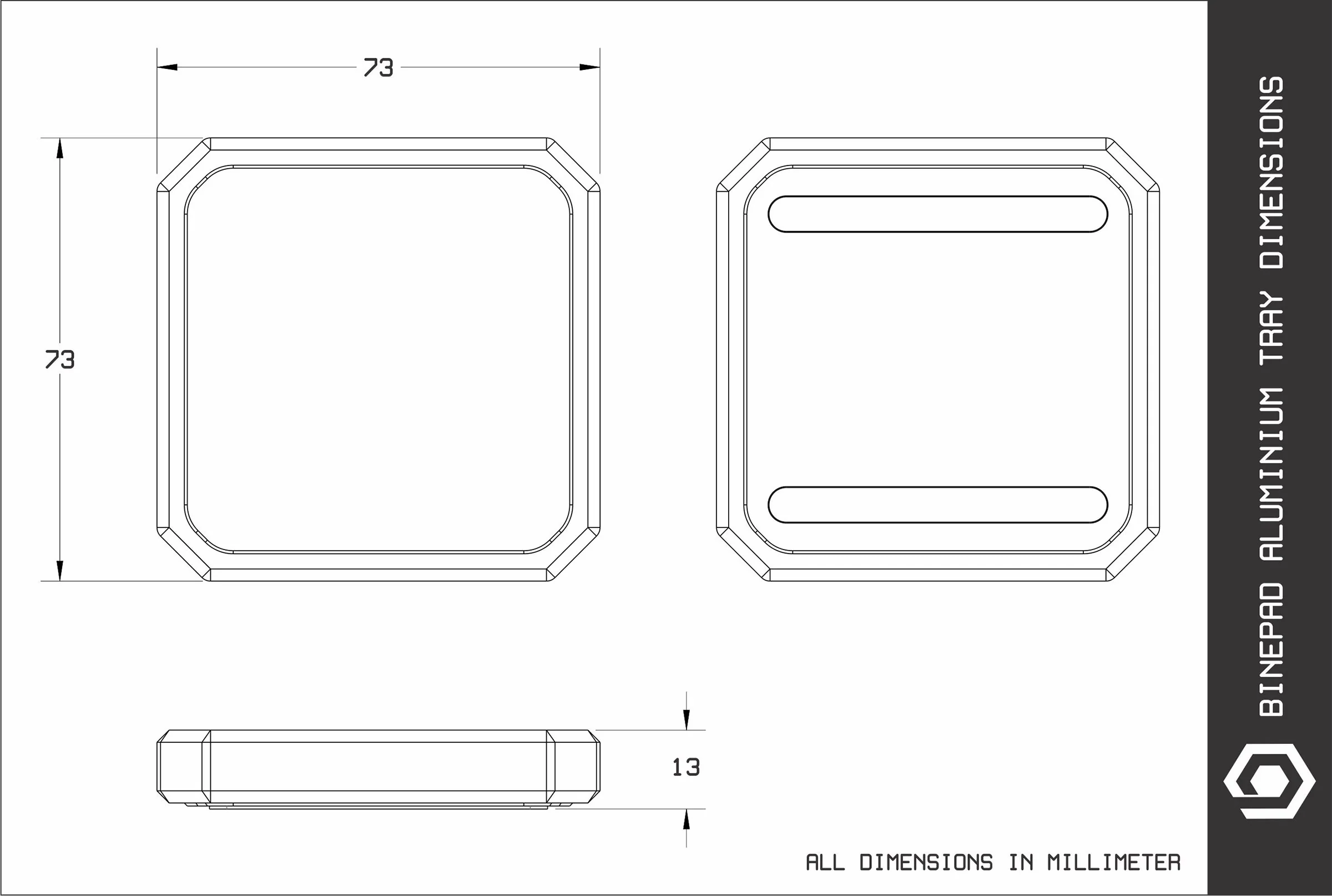 Binepad Aluminum Tray 2 Pack - Image 4