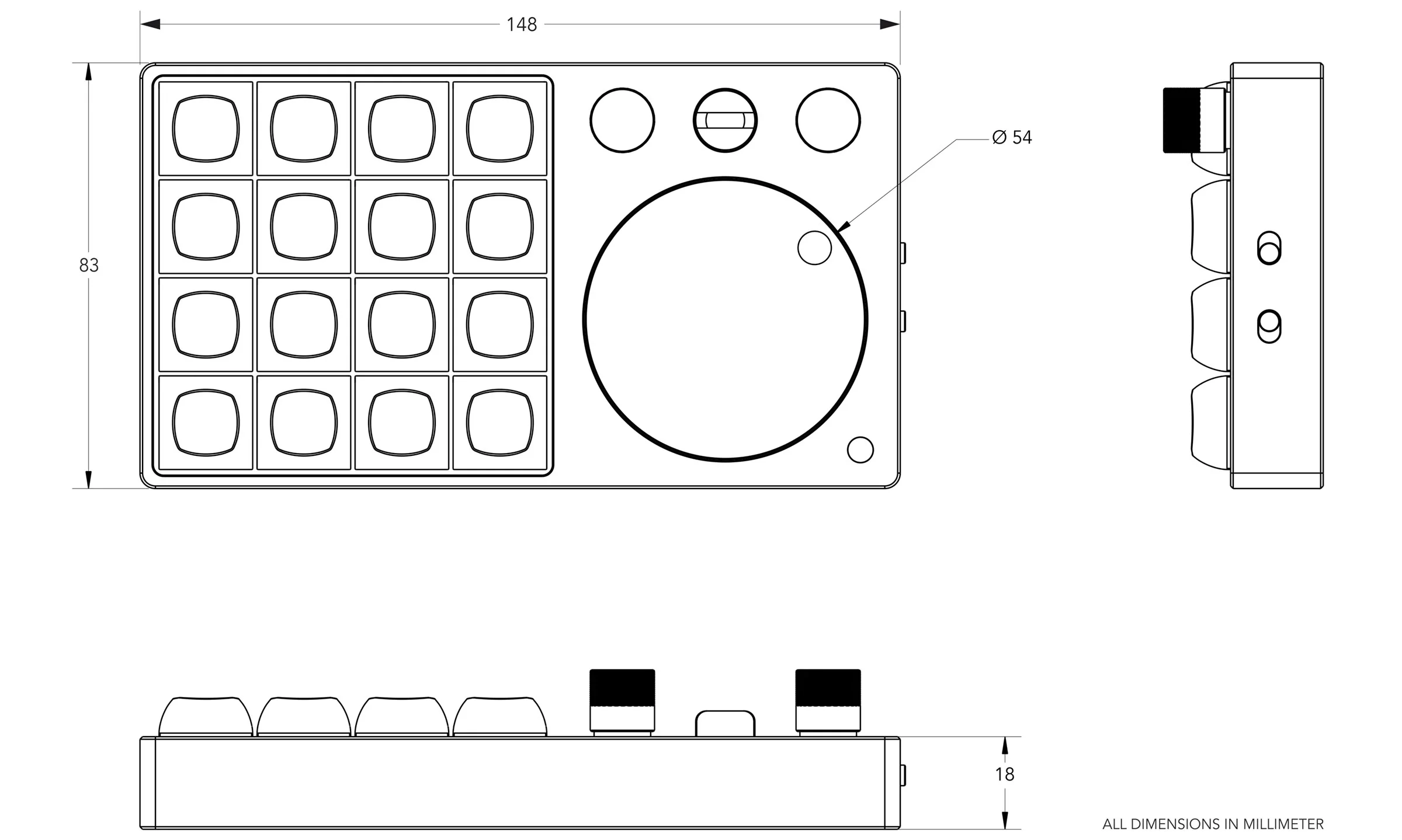 Binepad BNK-16 CNC Macropad Keyboard - Image 4