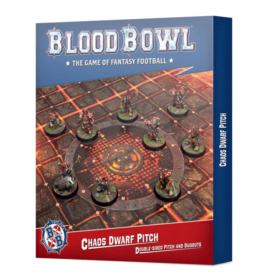 Blood Bowl Chaos Dwarf Team Double-Sided Pitch and Dugouts Set - Image 4