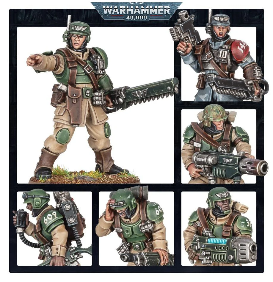 Warhammer 40000 Astra Militarum Cadian Shock Troops - Image 2