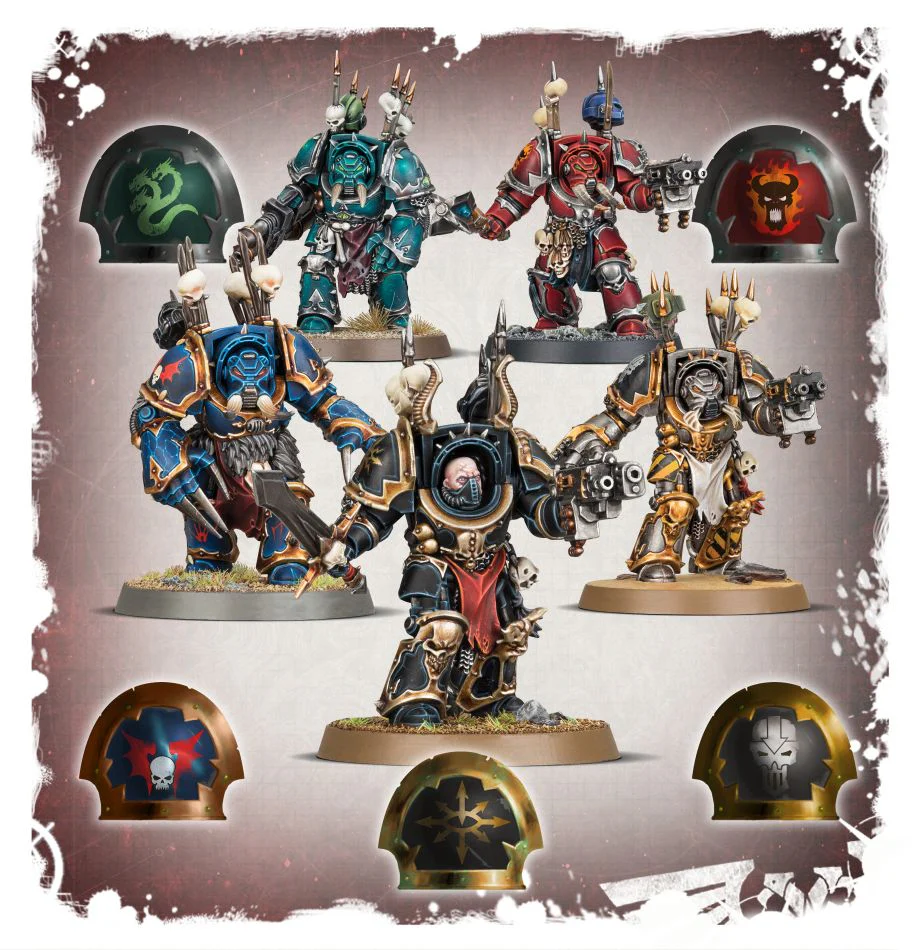 Warhammer 40000 Chaos Space Marines Chaos Terminator Squad - Image 2