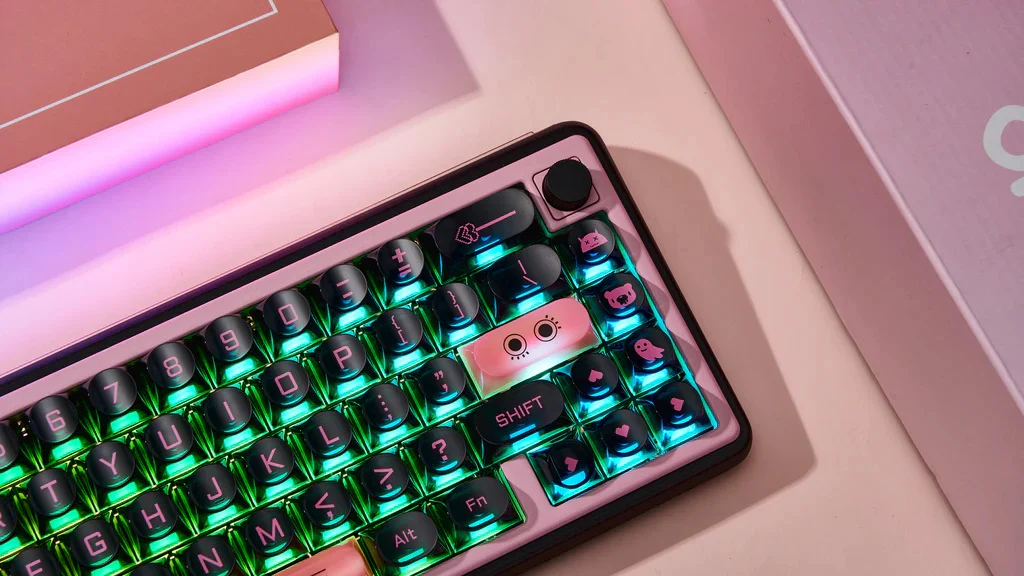 Chilkey Dark Blush 170 Key DDA Profile Dye Sub PC Keycap Set - Image 5