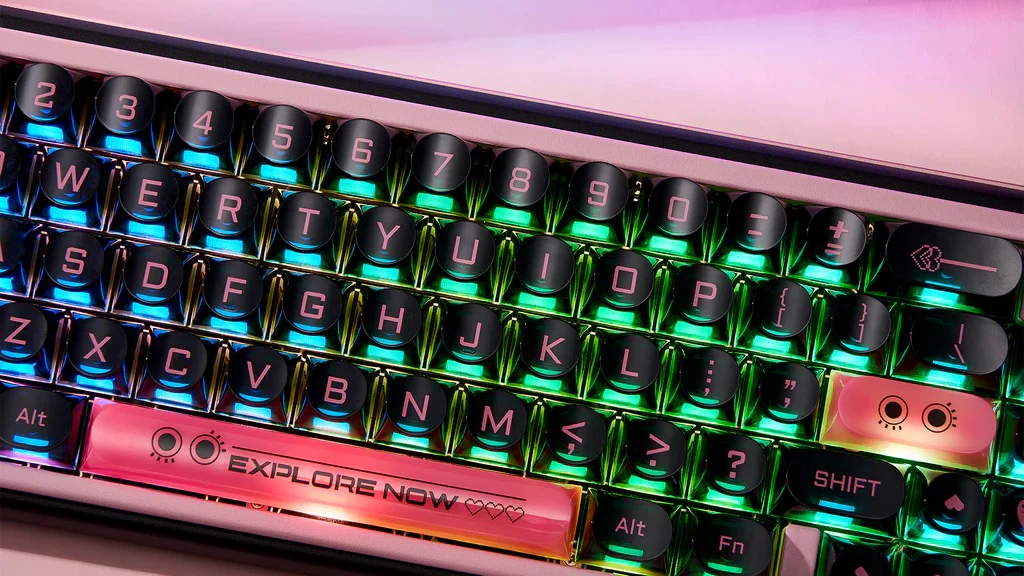 Chilkey Dark Blush 170 Key DDA Profile Dye Sub PC Keycap Set - Image 9