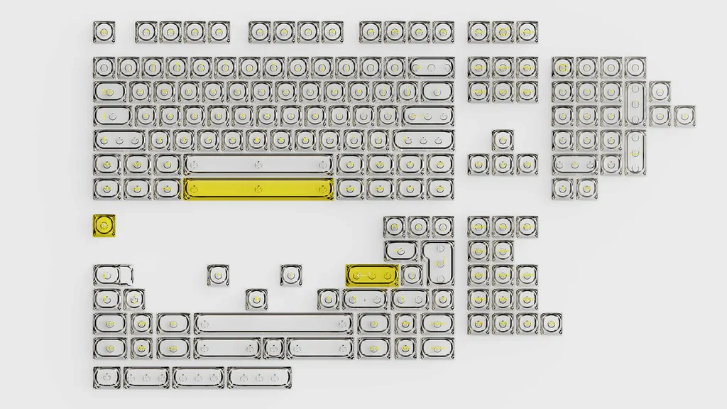 Chilkey Glazed Yellow 170 Key DDA Profile Dye Sub PC Keycap Set - Image 14