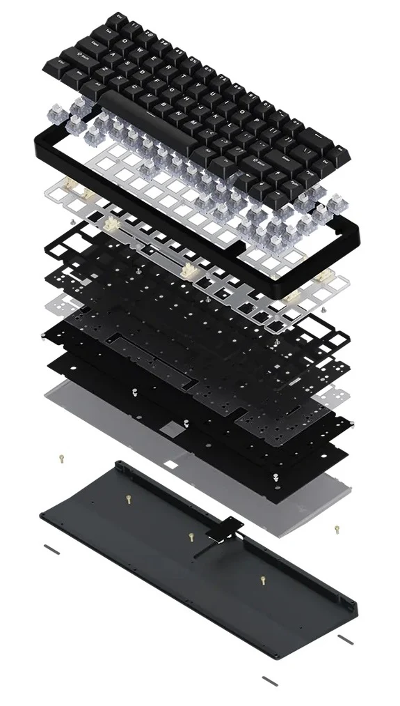 Chilkey ND65 Jet Black Aluminum Hotswap Keyboard - Image 10