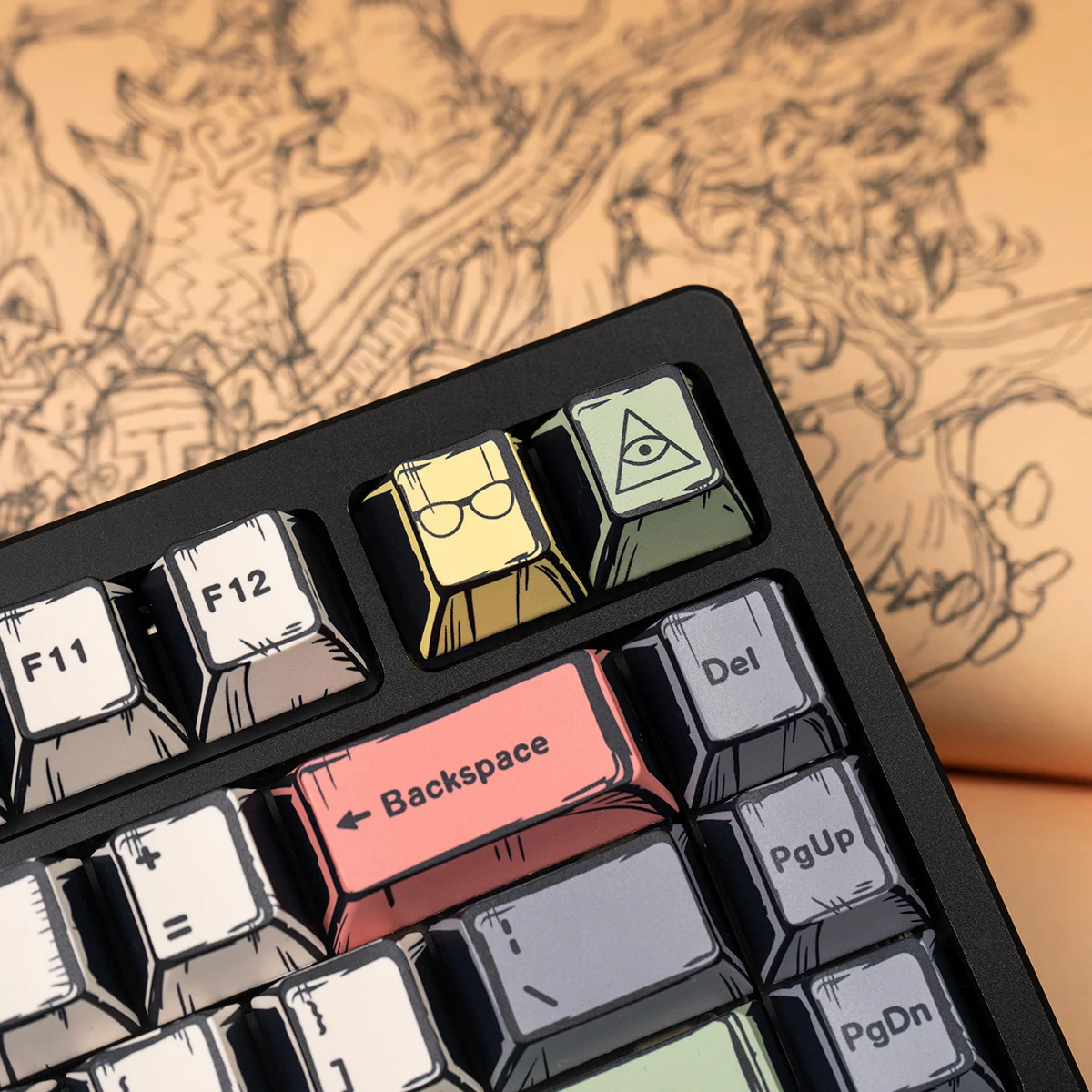 Click Inc Comic Cherry Profile Dye Sub Keycaps - Image 18