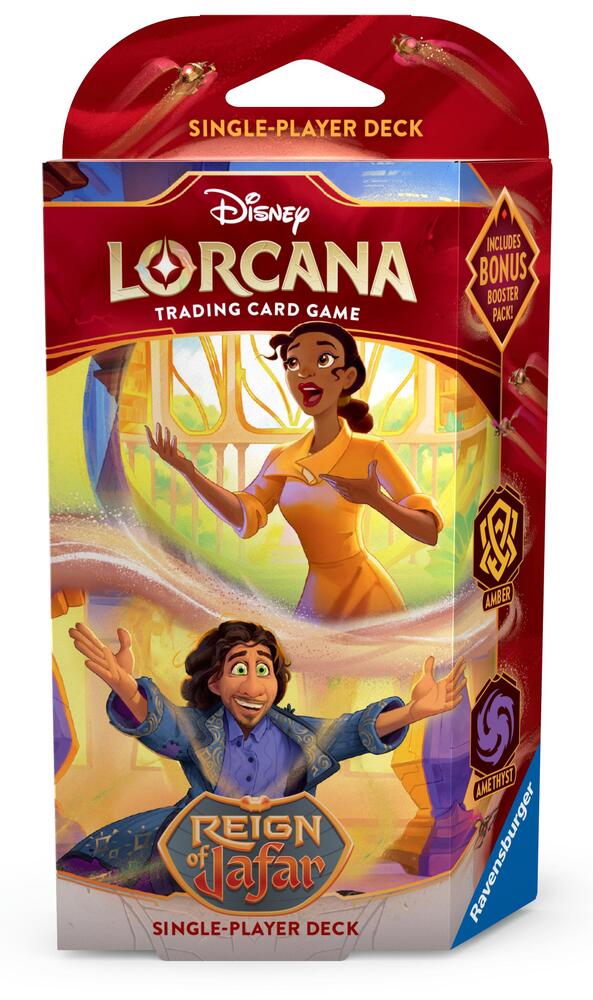 Disney Lorcana TCG Reign of Jafar Starter Amber / Amethyst Tiana and Bruno