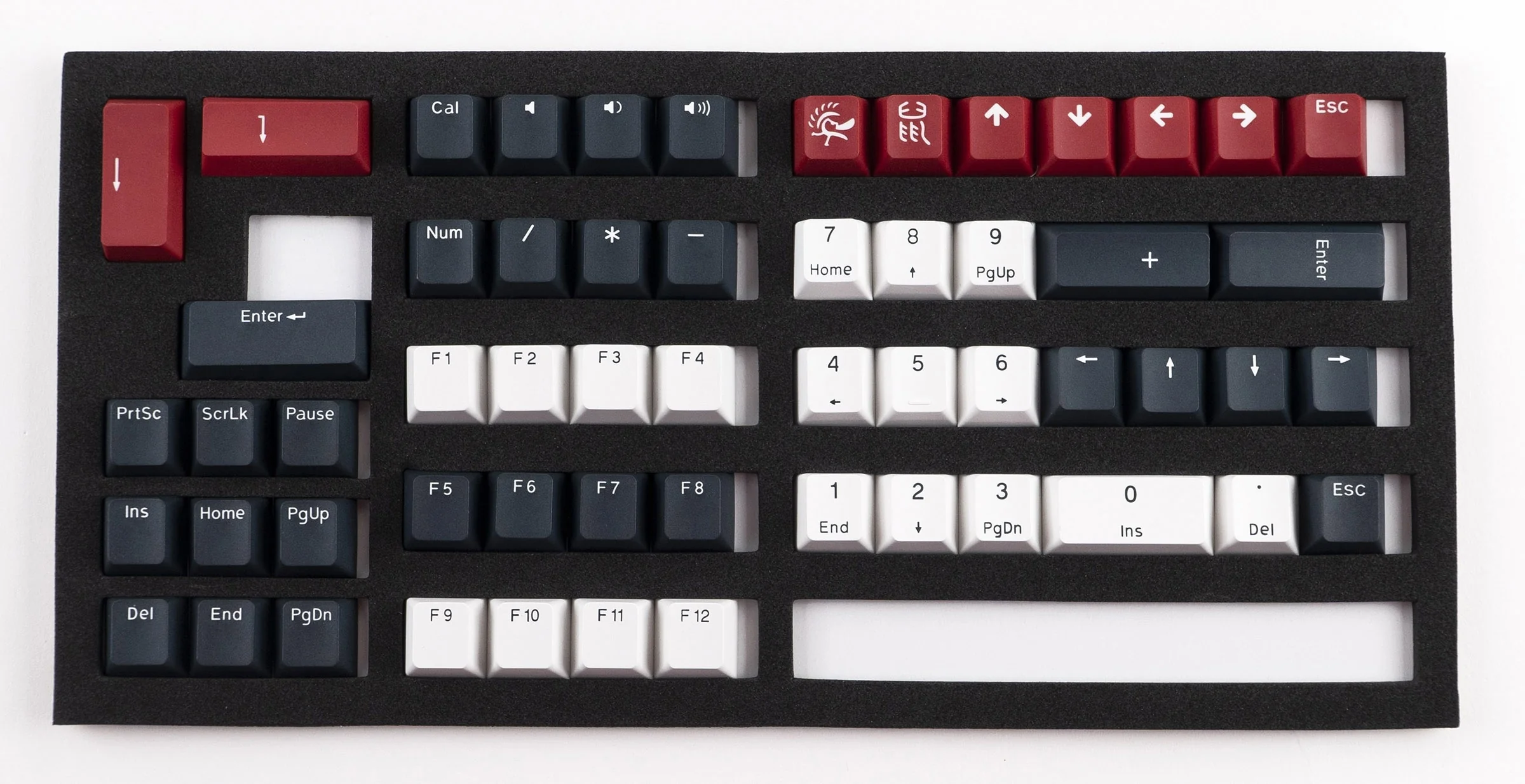 Ducky Tuxedo 108 Key Cherry Profile PBT Double Shot Keycap Set - Image 3