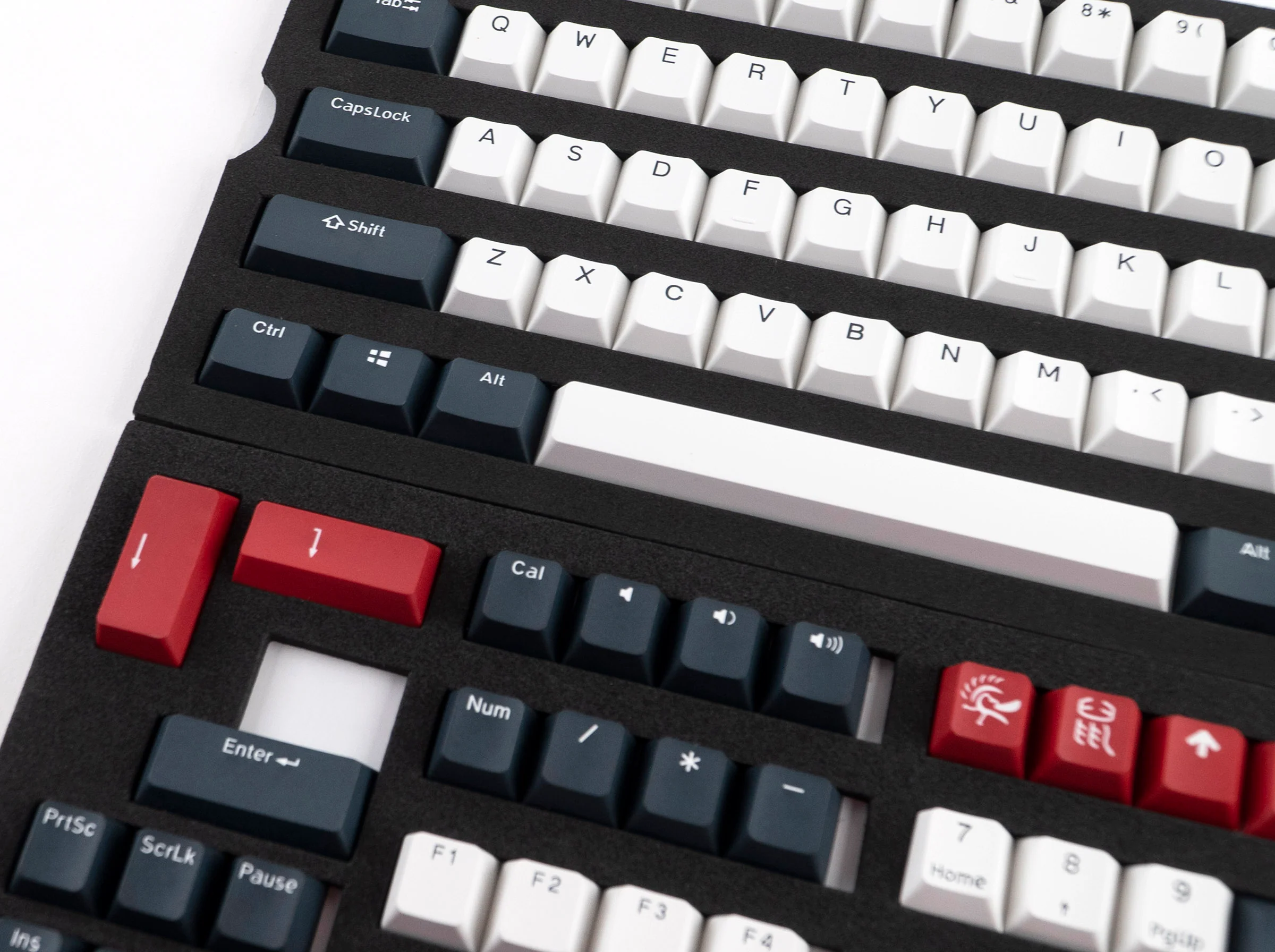 Ducky Tuxedo 108 Key Cherry Profile PBT Double Shot Keycap Set - Image 4