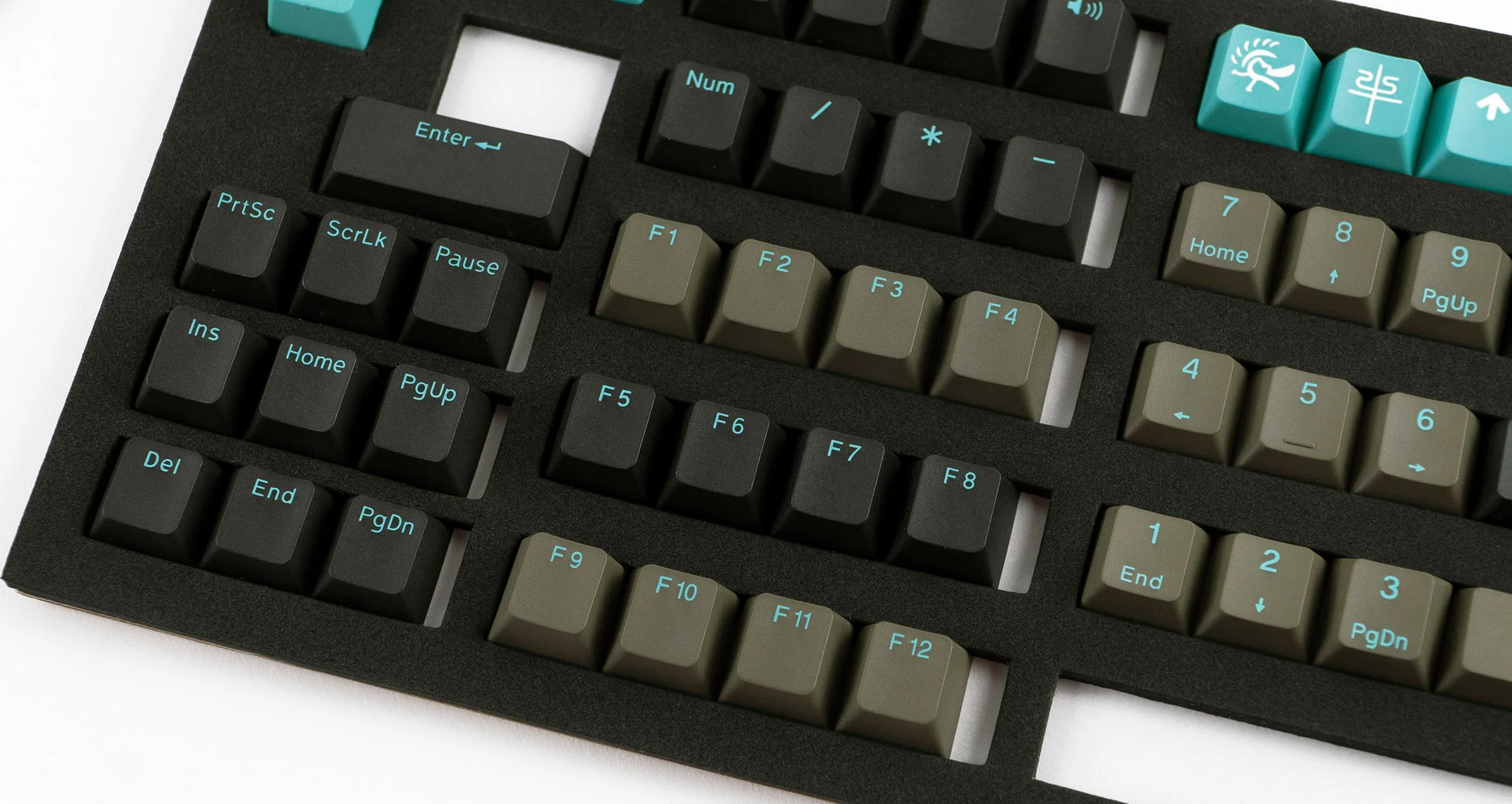 Ducky Dolch 108 Key Cherry Profile PBT Seamless Double Shot Keycap Set - Image 4