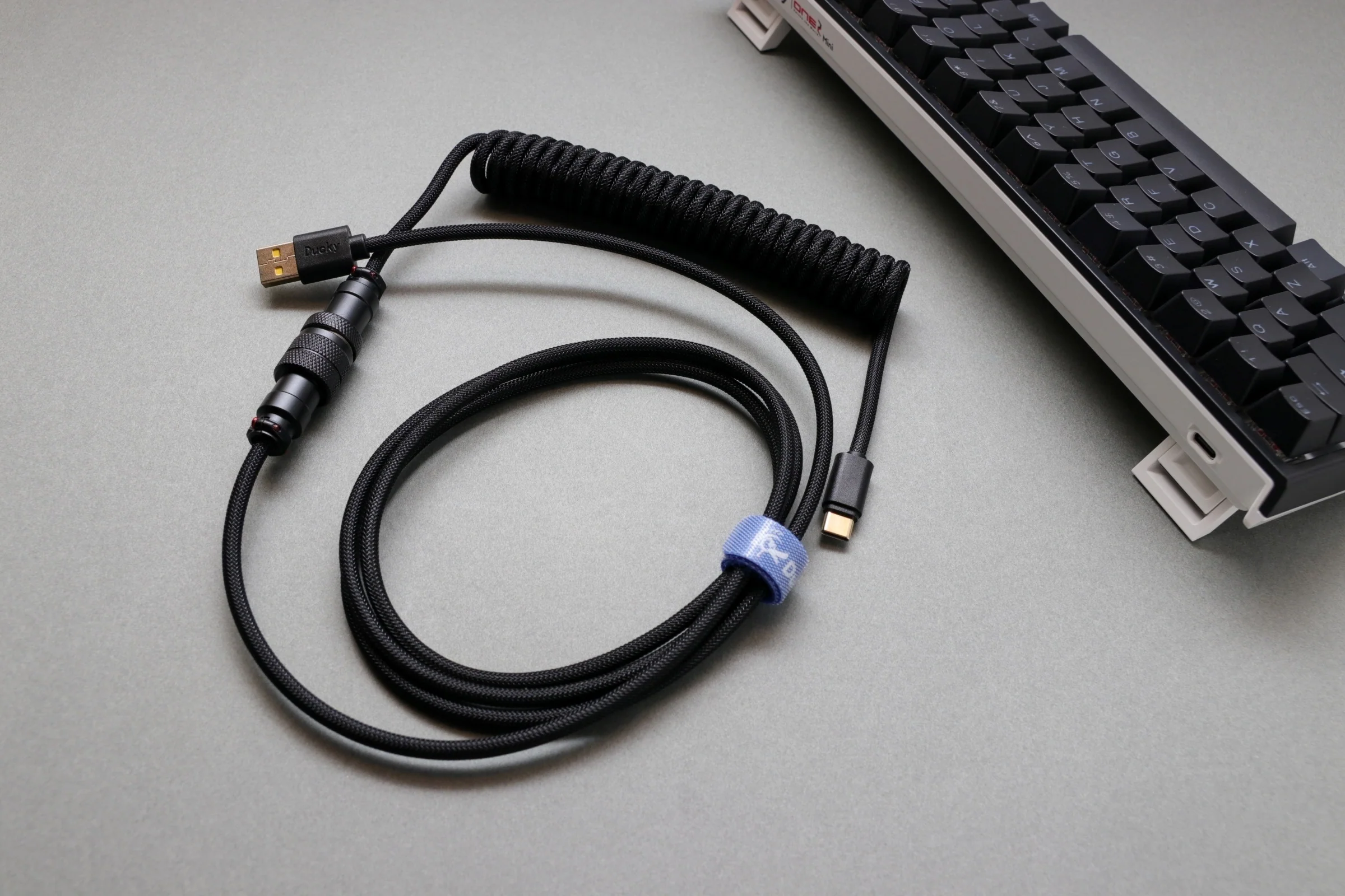 Ducky Abyss Black Coiled USB Cable V2