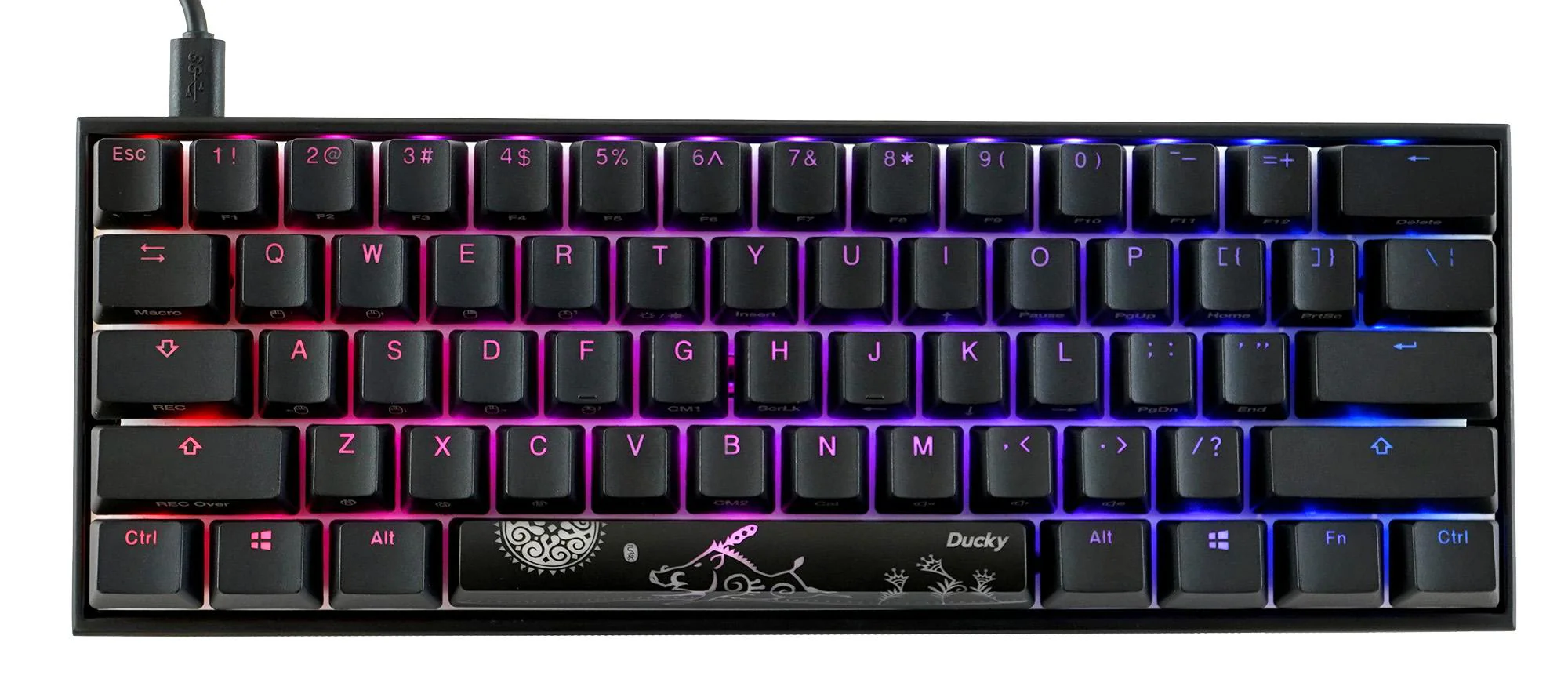 Ducky Mecha Mini v2 RGB LED 60% Double Shot PBT Mechanical Keyboard - Image 14