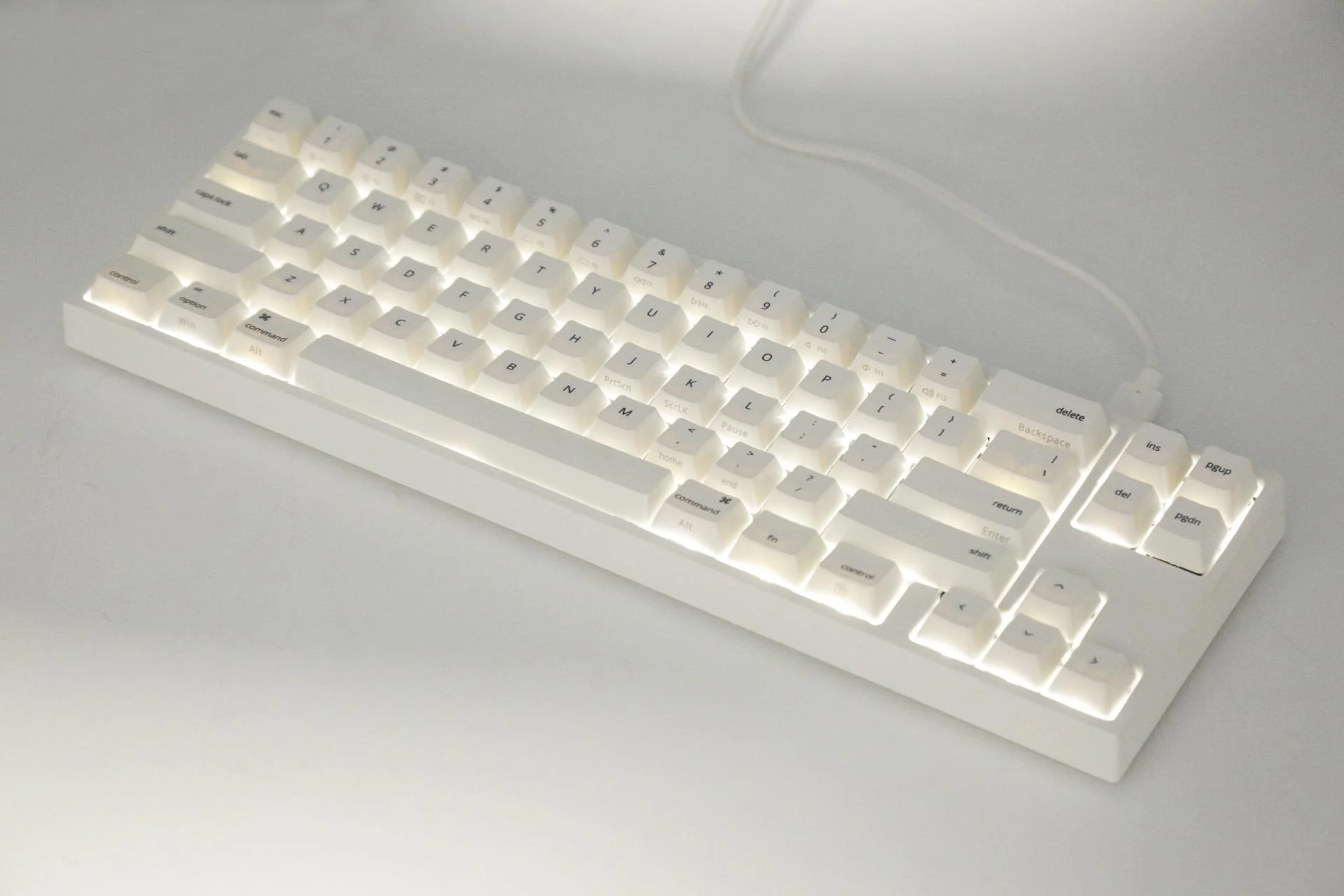 Ducky x Varmilo Miya Pro Mac White LED 65% Dye Sub PBT Mechanical Keyboard - Image 8