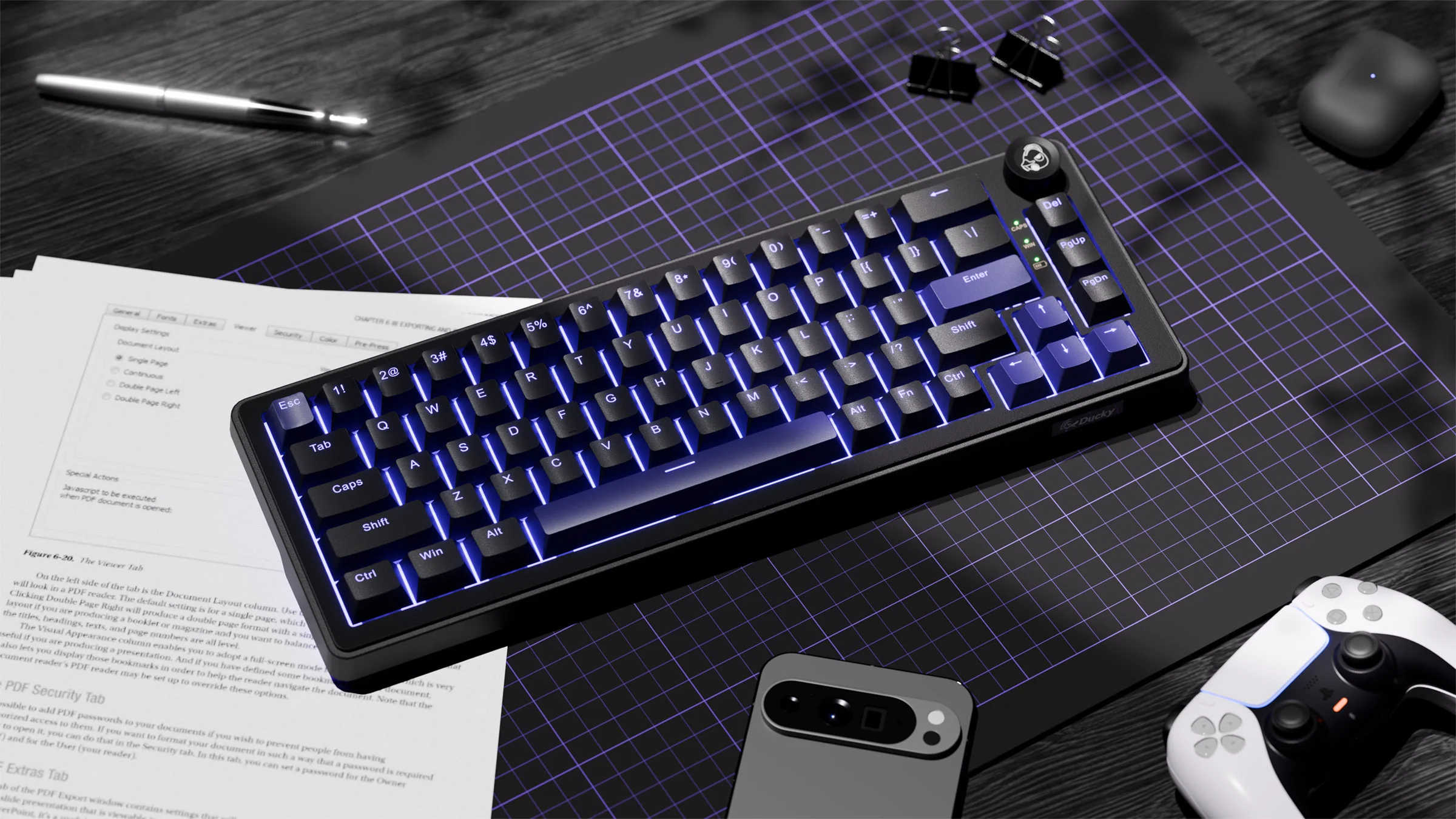 Ducky OK-M 65 65% Hotswap Wireless RGB Keyboard - Image 12