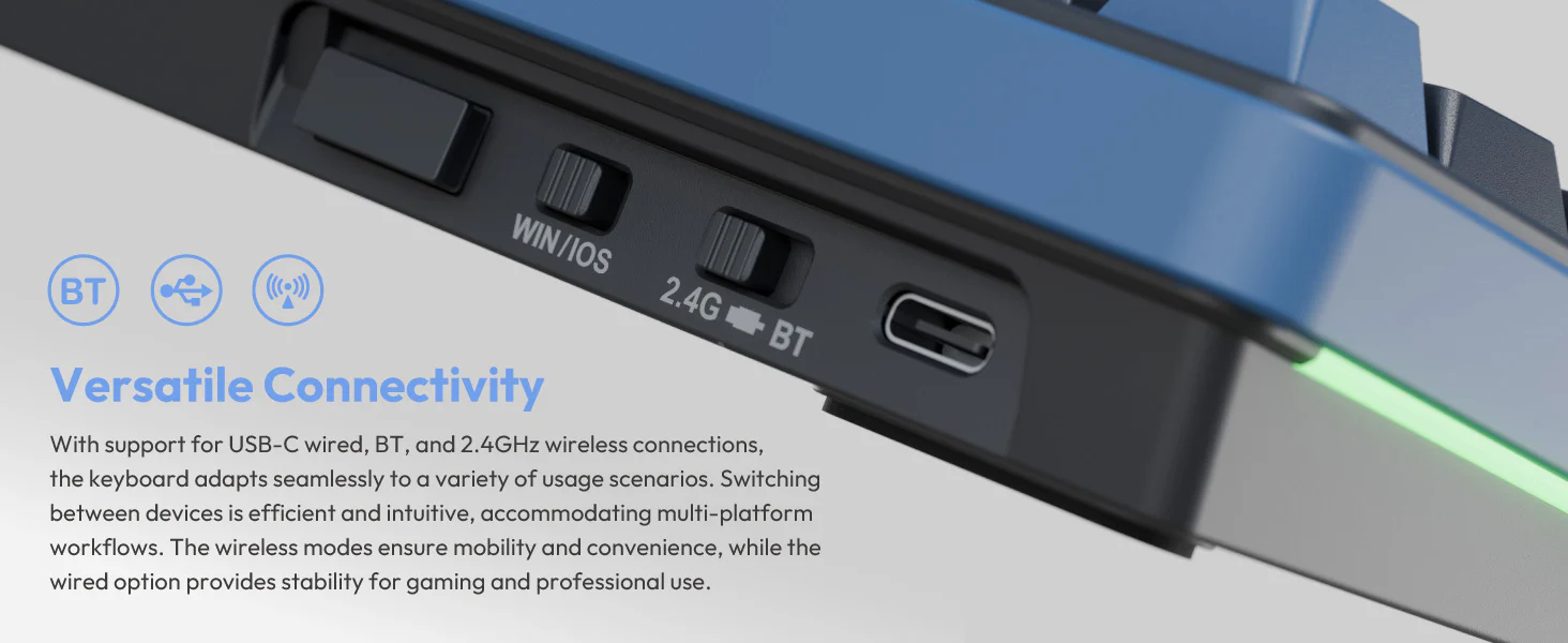 Ducky OK-M 75 75% Hotswap Wireless RGB Keyboard - Image 3