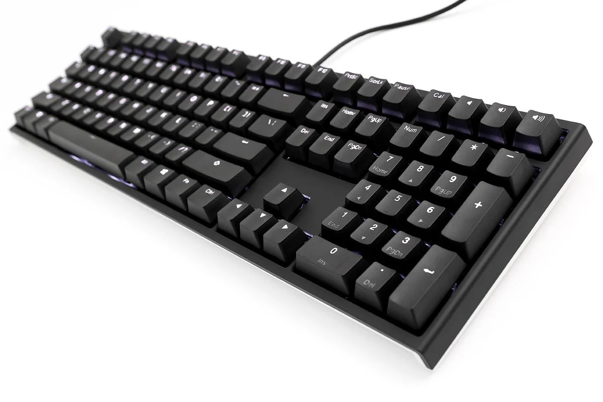Ducky One 2 Black Case White LED Double Shot PBT Mechanical Keyboard - Image 5