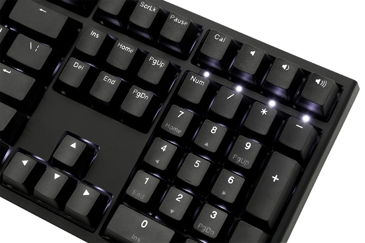 Ducky One 2 Black Case White LED Double Shot PBT Mechanical Keyboard - Image 6