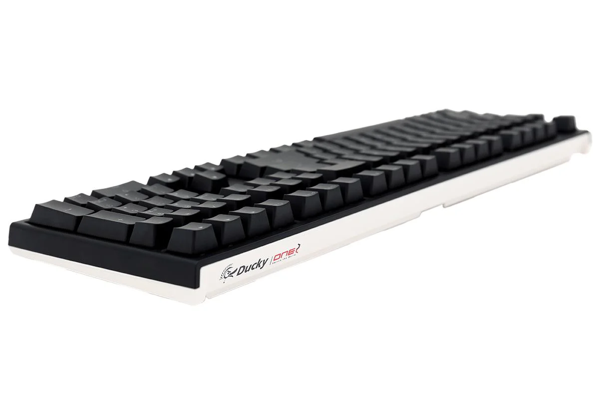 Ducky One 2 Black Case White LED Double Shot PBT Mechanical Keyboard - Image 8