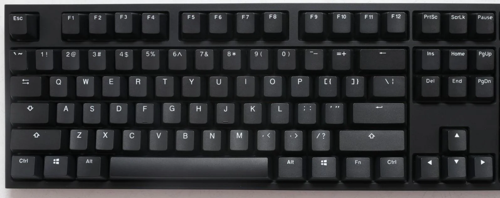 Ducky One 2 Phantom Black TKL Double Shot PBT Mechanical Keyboard