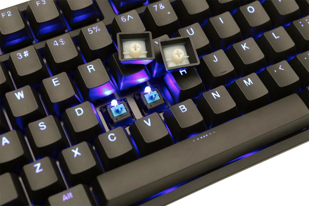 Ducky One 2 TKL Blue LED Double Shot PBT Mechanical Keyboard - Image 5