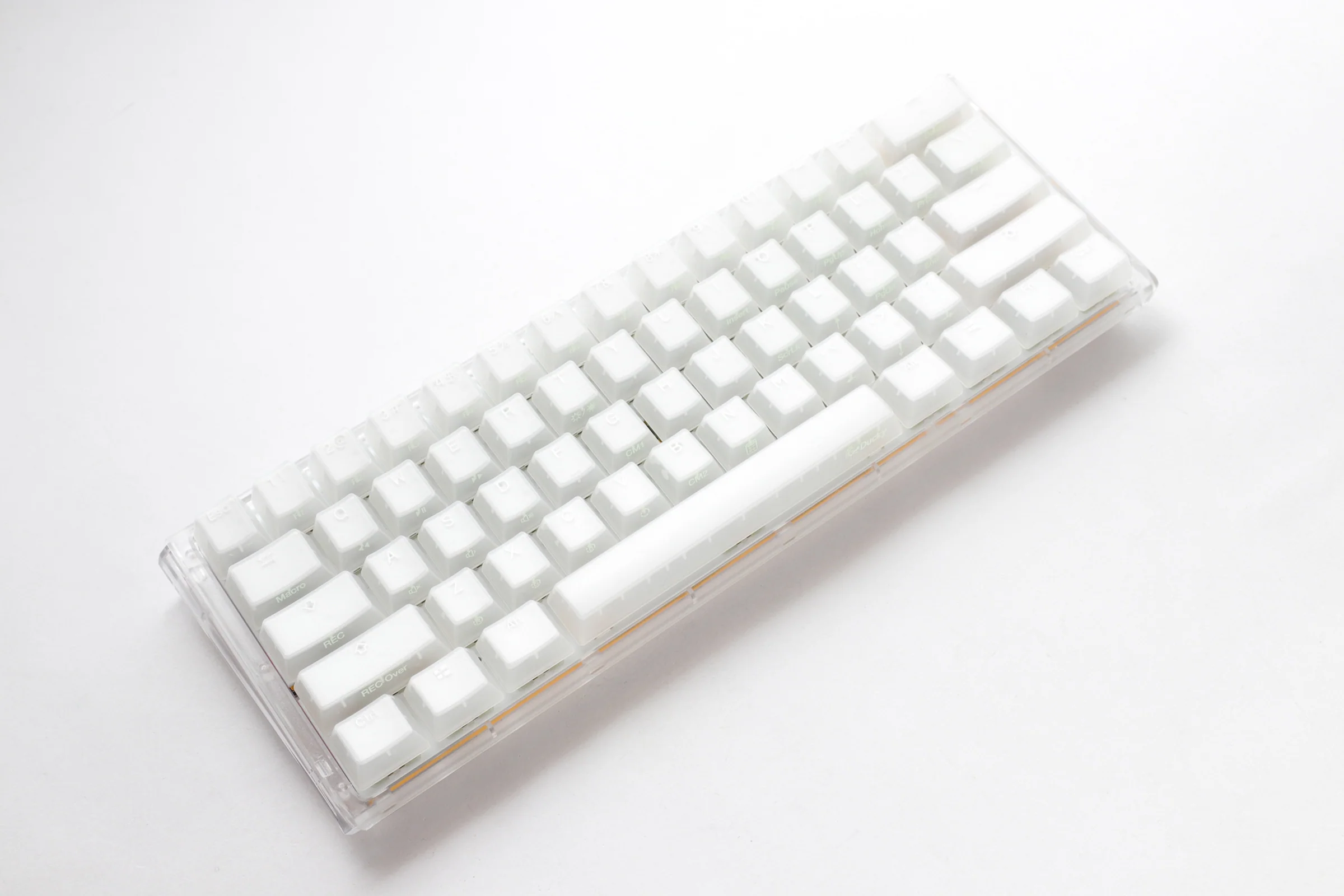 Ducky One 3 Mini Aura Clear White 60% Hotswap RGB LED Double Shot ABS Mechanical Keyboard - Image 2