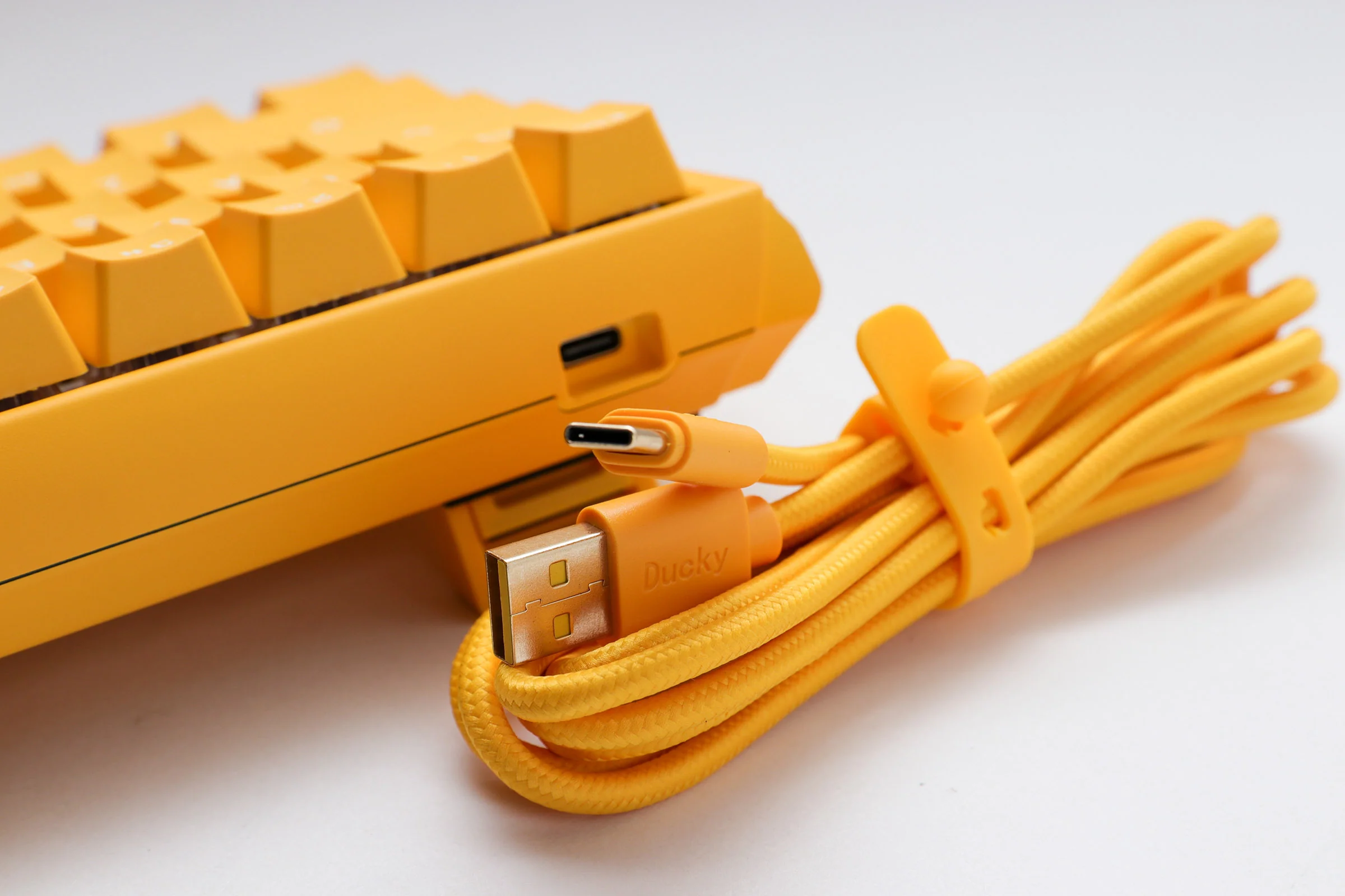 Ducky Yellow One 3 Mini 60% Hotswap RGB Double Shot PBT QUACK Mechanical Keyboard - Image 5