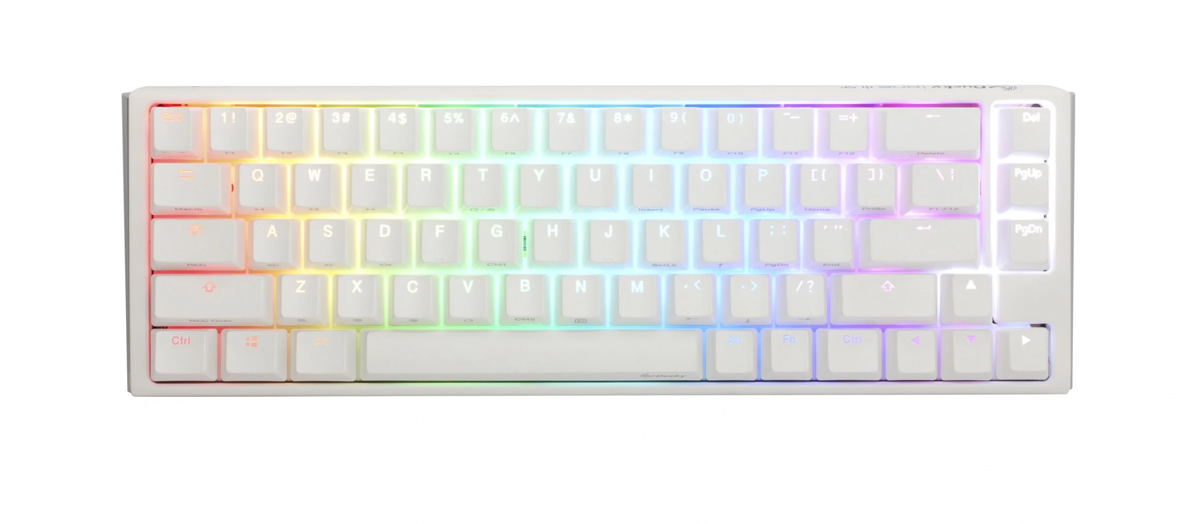 Ducky One 3 SF Pure White 65% Hotswap RGB Mechanical Keyboard w/ Quack Mechanics