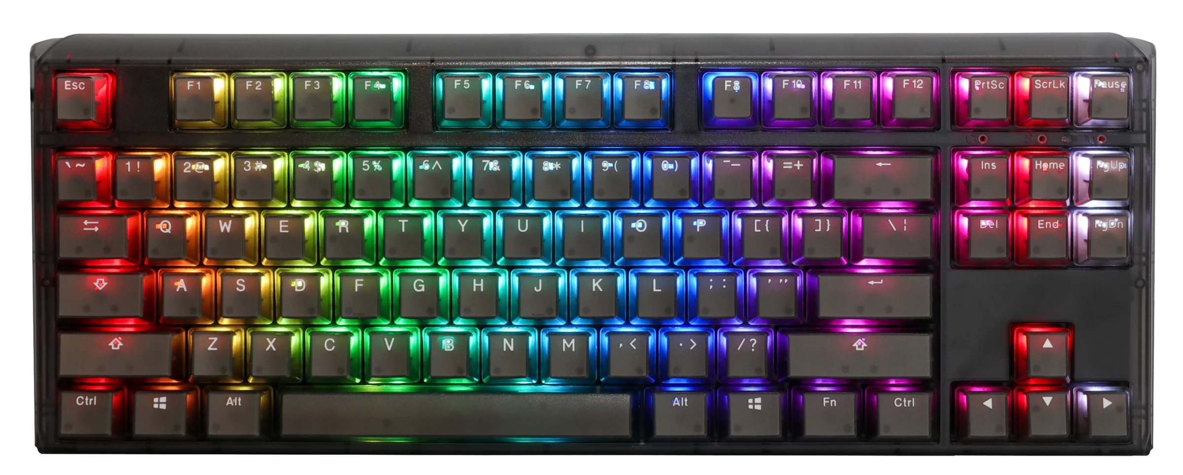 Ducky One 3 TKL Aura Clear Black Hotswap RGB Double Shot ABS Mechanical Keyboard