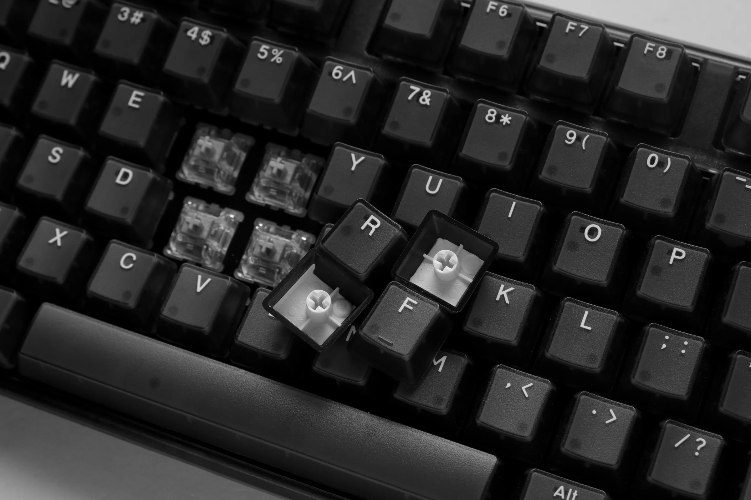 Ducky One 3 TKL Aura Clear Black Hotswap RGB Double Shot ABS Mechanical Keyboard - Image 6