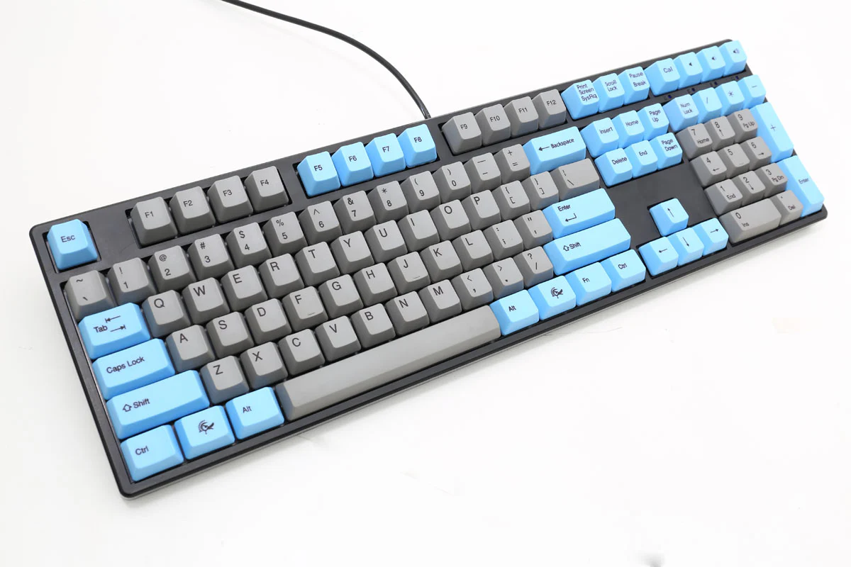 Ducky One Blue / Grey Dye Sub PBT Mechanical Keyboard - Image 3