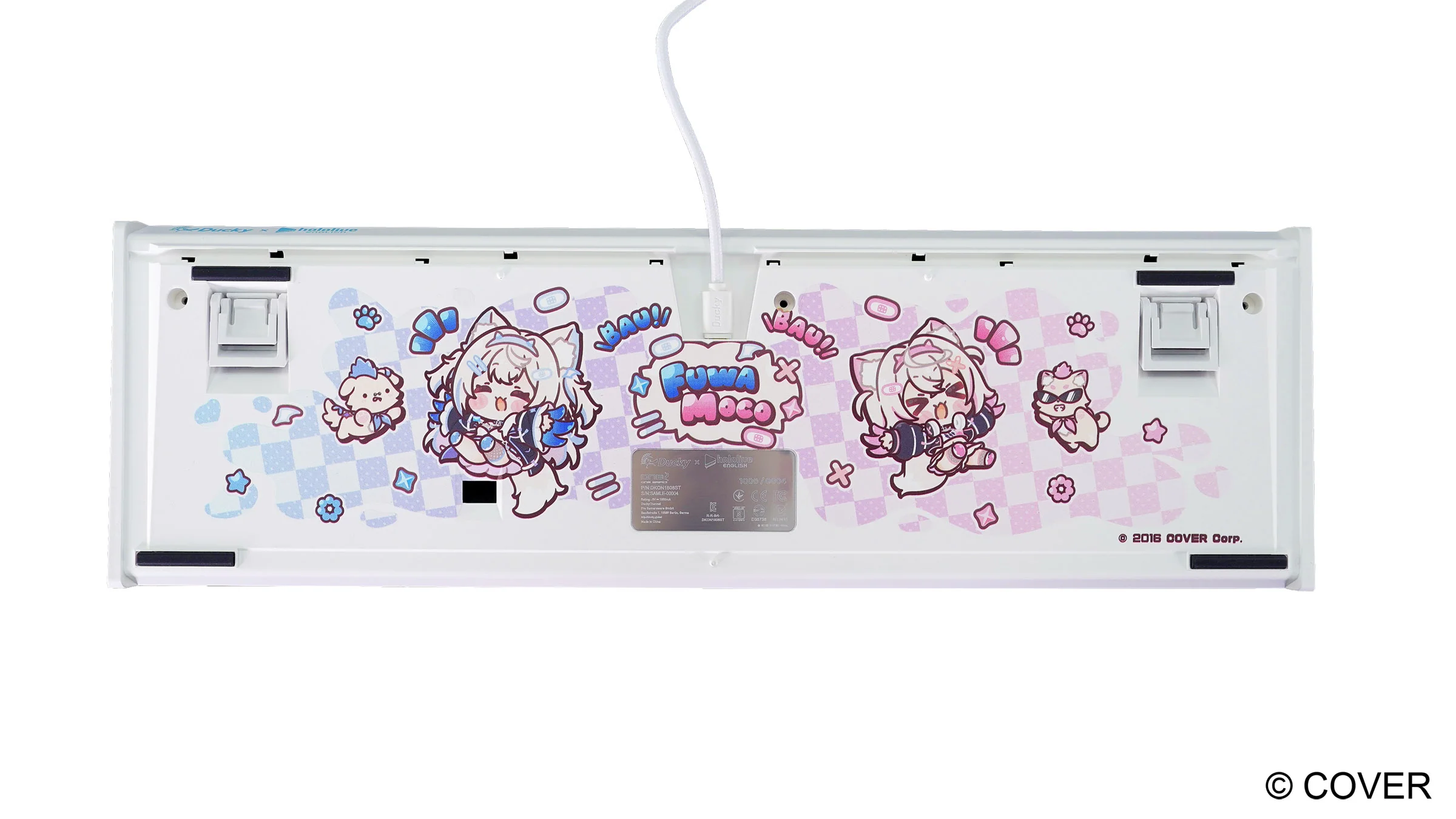 Ducky x hololive En Fuwamoco Limited Edition One 2 Pro RGB Keyboard and Desk Mat Set - Image 2