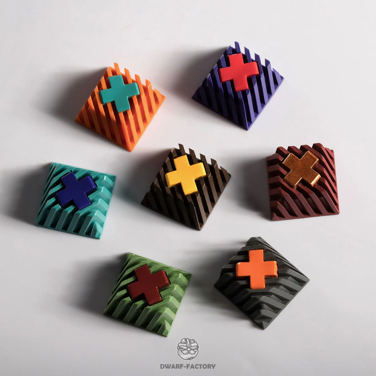 Dwarf Factory Base xXx Brown Cherry R1 Profile Artisan Keycap - Image 4