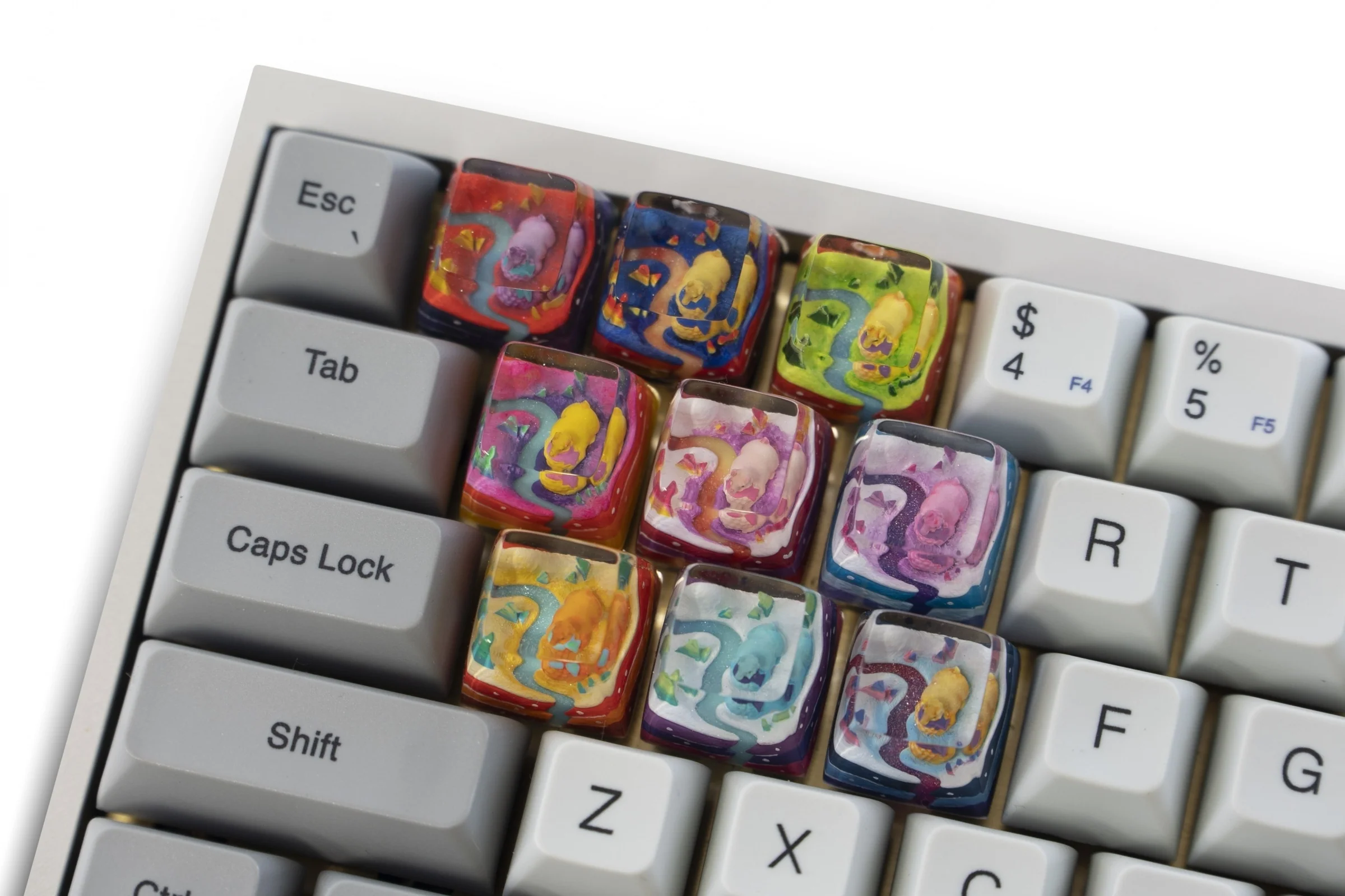Dwarf Factory x MK Iceberg Llama Artisan Keycap SA Profile Resin Artisan Keycap - Image 3