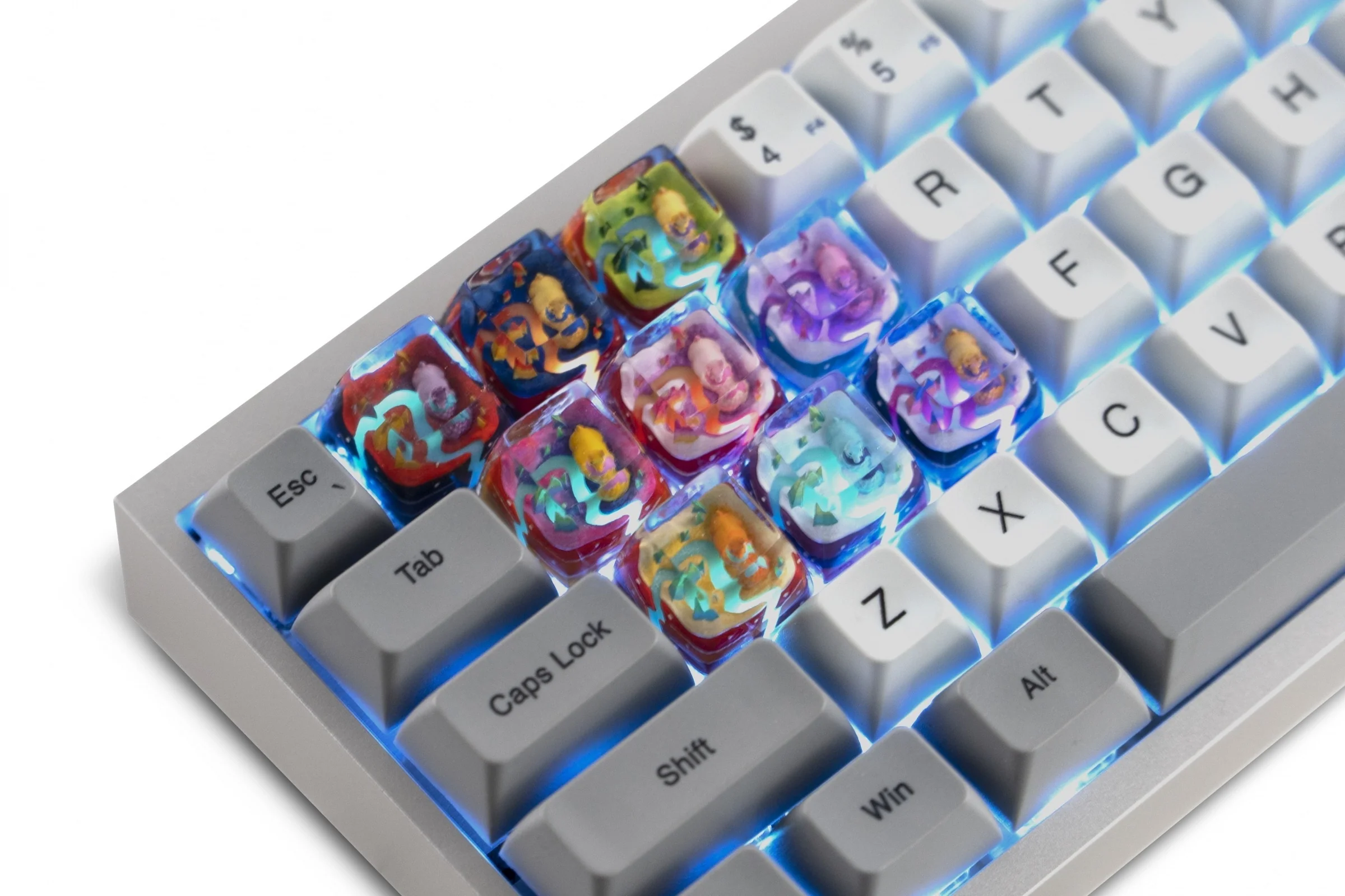 Dwarf Factory x MK Iceberg Llama Artisan Keycap SA Profile Resin Artisan Keycap - Image 4