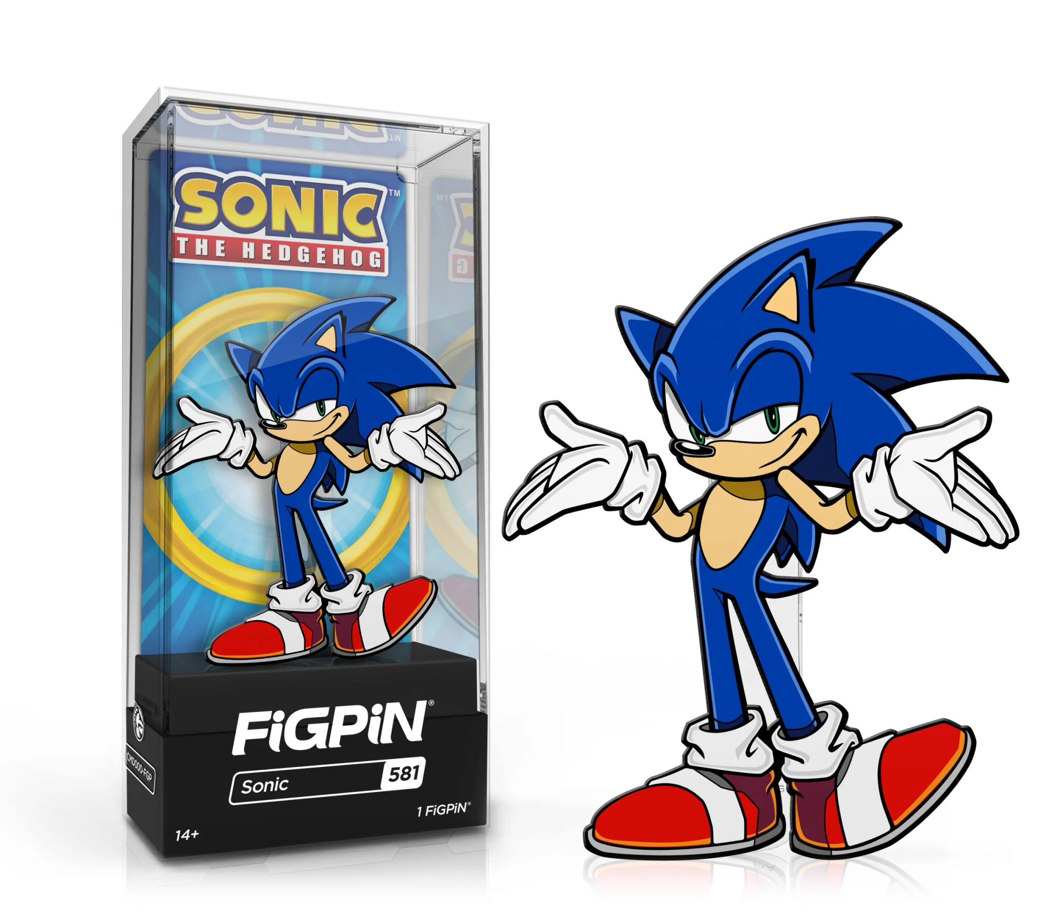 FiGPiN Sonic (581) Collectable Enamel Pin - Image 2