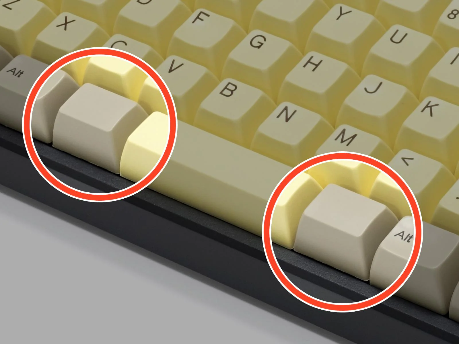 Filco Chocolate / CustardMINILA 72 Key SA Profile Double Shot ABS Keycap Set - Image 6