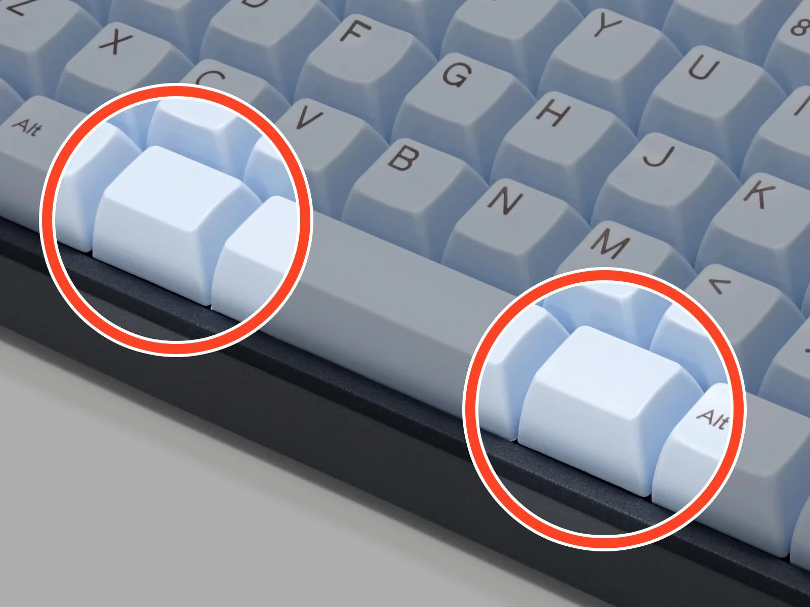 Filco Ice MINILA 72 Key SA Profile Double Shot ABS Keycap Set - Image 6