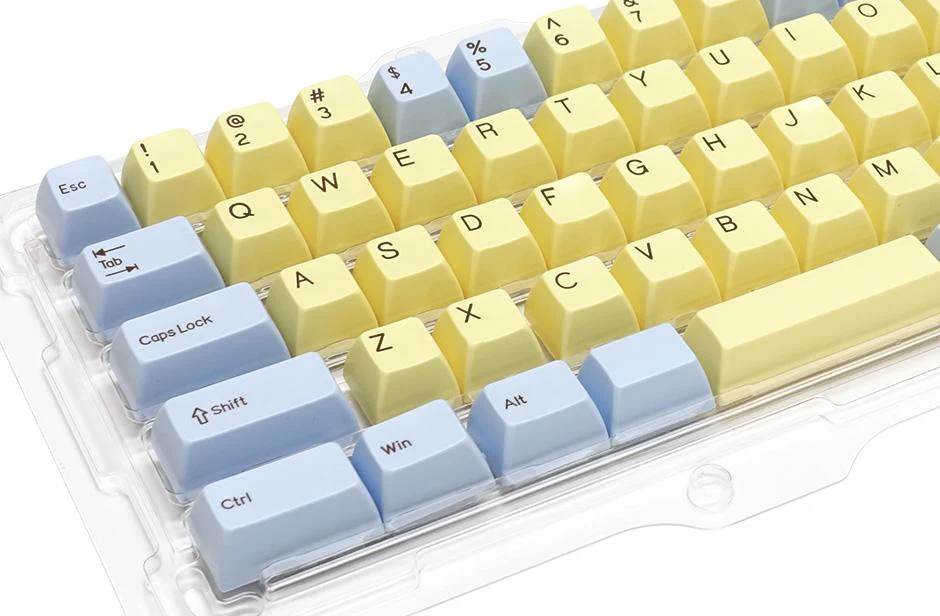 Filco Ice / Custard MINILA 72 Key SA Profile Double Shot ABS Keycap Set - Image 3