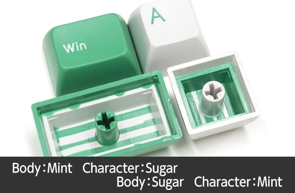 Filco Mint / Sugar MINILA 72 Key SA Profile Double Shot ABS Keycap Set - Image 5