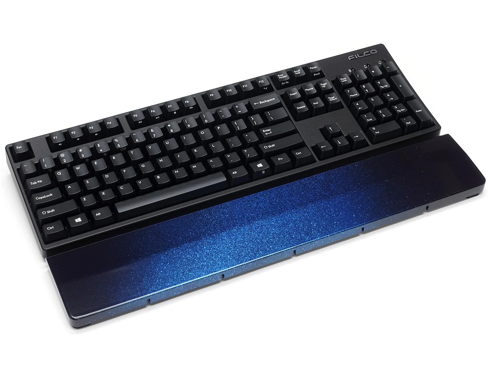 Filco Galaxy Blue Urushi Wood Palm Rest Large - Image 3