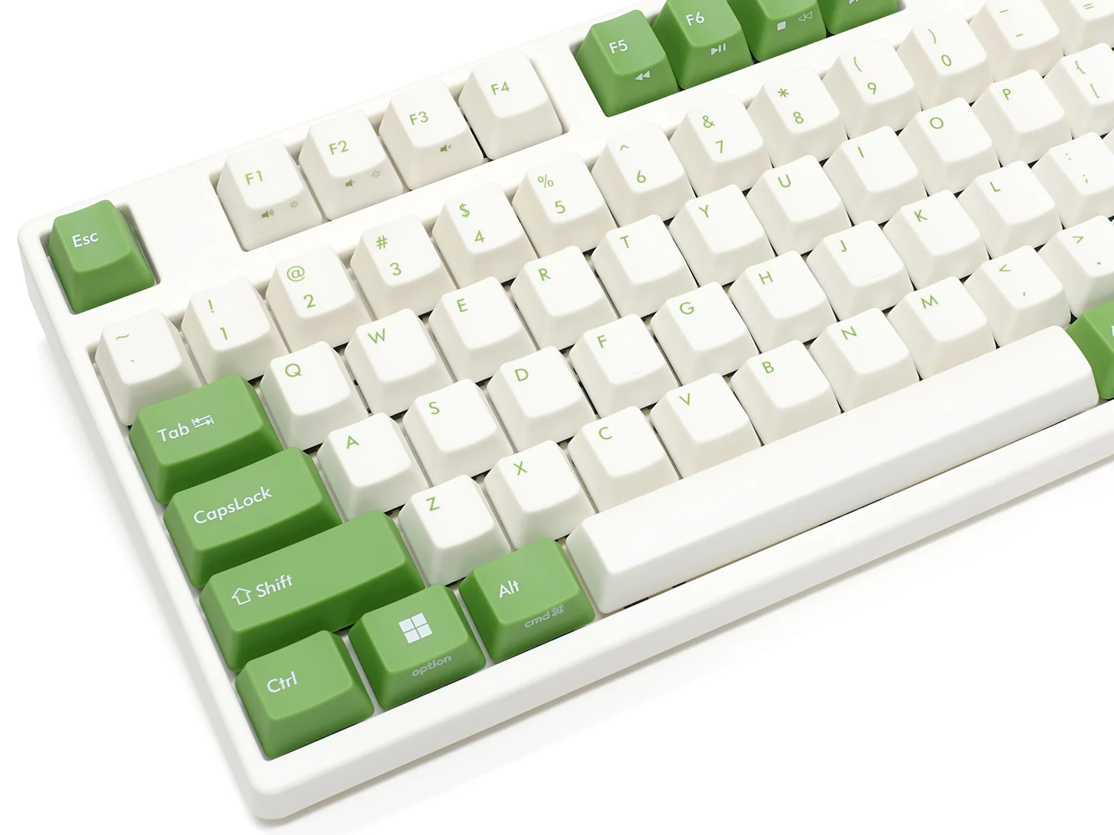 Filco Majestouch Convertible 3 Green and White Double Shot PBT Mechanical Keyboard - Image 2